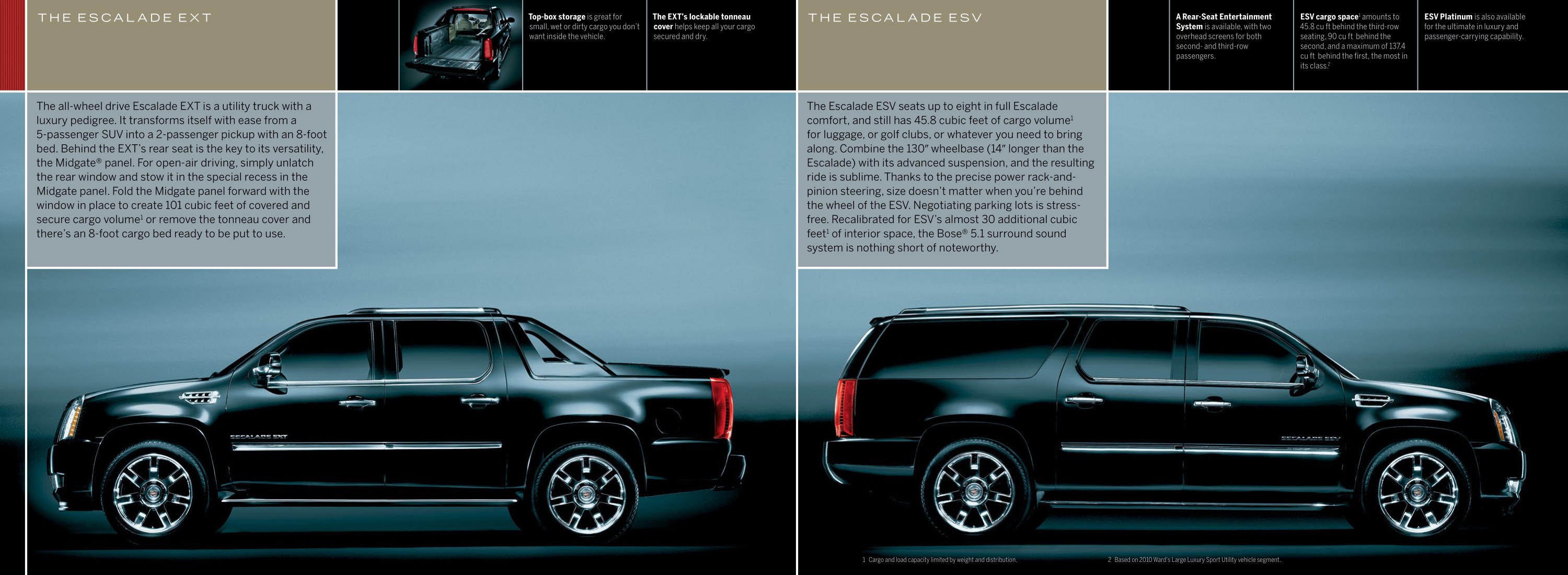 2011 Cadillac Escalade Brochure Page 2